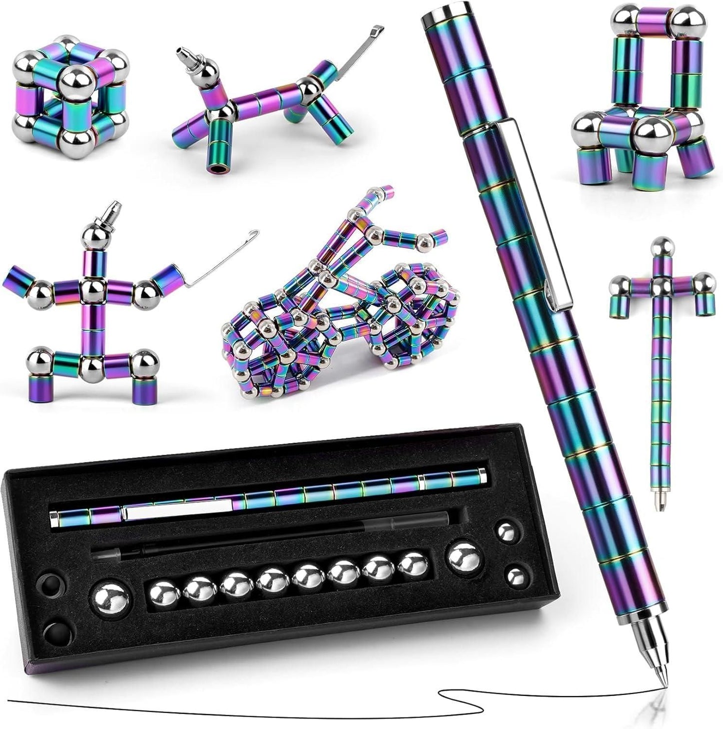 Rainbow magnet pen