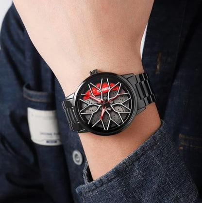 Stereoscopic Car Wheel Watch