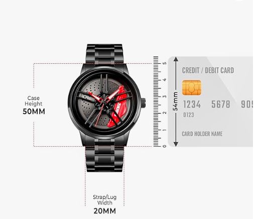 Stereoscopic Car Wheel Watch