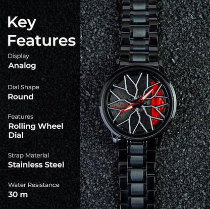 Stereoscopic Car Wheel Watch